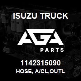 1142315090 Isuzu Truck HOSE, A/CL,OUTL | AGA Parts