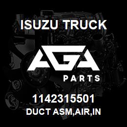 1142315501 Isuzu Truck DUCT ASM,AIR,IN | AGA Parts