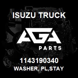1143190340 Isuzu Truck WASHER, PL,STAY | AGA Parts