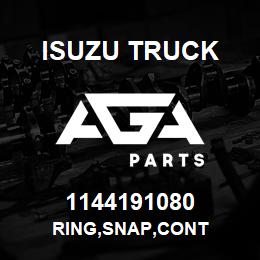 1144191080 Isuzu Truck RING,SNAP,CONT | AGA Parts