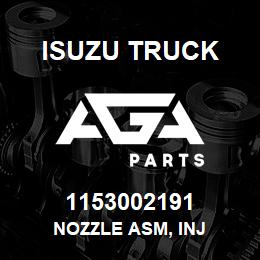 1153002191 Isuzu Truck NOZZLE ASM, INJ | AGA Parts