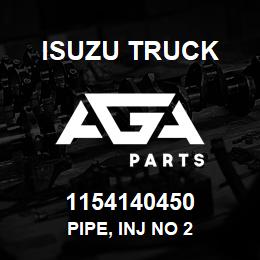 1154140450 Isuzu Truck PIPE, INJ NO 2 | AGA Parts