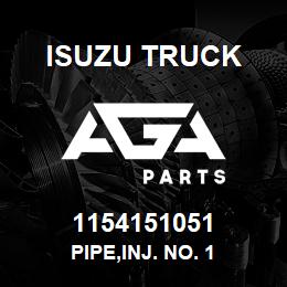 1154151051 Isuzu Truck PIPE,INJ. NO. 1 | AGA Parts