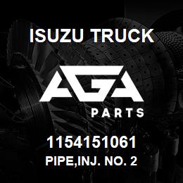 1154151061 Isuzu Truck PIPE,INJ. NO. 2 | AGA Parts