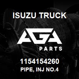 1154154260 Isuzu Truck PIPE, INJ NO.4 | AGA Parts