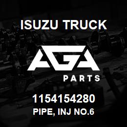 1154154280 Isuzu Truck PIPE, INJ NO.6 | AGA Parts