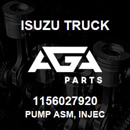 1156027920 Isuzu Truck PUMP ASM, INJEC | AGA Parts