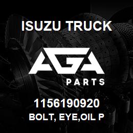 1156190920 Isuzu Truck BOLT, EYE,OIL P | AGA Parts