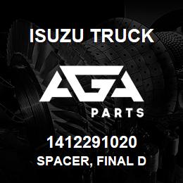1412291020 Isuzu Truck SPACER, FINAL D | AGA Parts