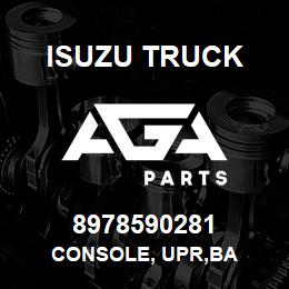 8978590281 Isuzu Truck CONSOLE, UPR,BA | AGA Parts