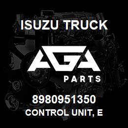 8980951350 Isuzu Truck CONTROL UNIT, E | AGA Parts