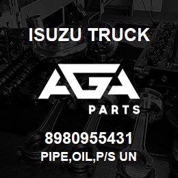8980955431 Isuzu Truck PIPE,OIL,P/S UN | AGA Parts