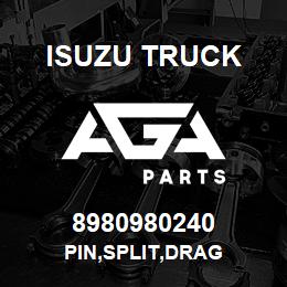 8980980240 Isuzu Truck PIN,SPLIT,DRAG | AGA Parts