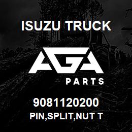 9081120200 Isuzu Truck PIN,SPLIT,NUT T | AGA Parts