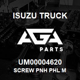 UM00004620 Isuzu Truck SCREW PNH PHL M | AGA Parts