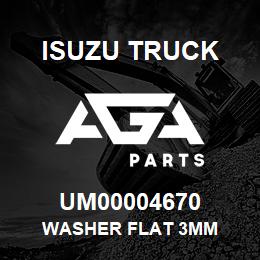UM00004670 Isuzu Truck WASHER FLAT 3MM | AGA Parts