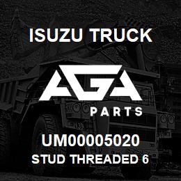 UM00005020 Isuzu Truck STUD THREADED 6 | AGA Parts