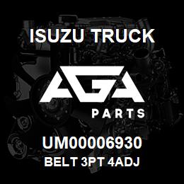 UM00006930 Isuzu Truck BELT 3PT 4ADJ | AGA Parts
