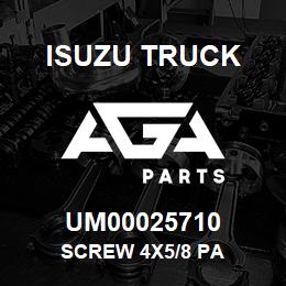 UM00025710 Isuzu Truck SCREW 4X5/8 PA | AGA Parts