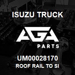 UM00028170 Isuzu Truck ROOF RAIL TO SI | AGA Parts
