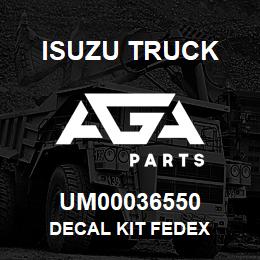 UM00036550 Isuzu Truck DECAL KIT FEDEX | AGA Parts