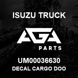 UM00036630 Isuzu Truck DECAL CARGO DOO | AGA Parts