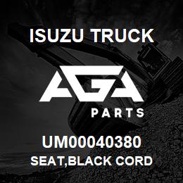UM00040380 Isuzu Truck SEAT,BLACK CORD | AGA Parts