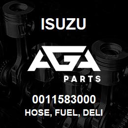 0011583000 Isuzu HOSE, FUEL, DELI | AGA Parts