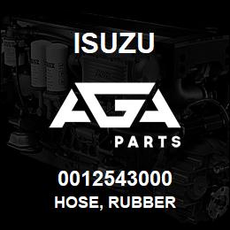 0012543000 Isuzu HOSE, RUBBER | AGA Parts