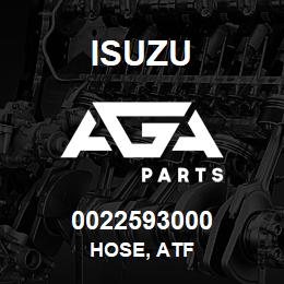 0022593000 Isuzu HOSE, ATF | AGA Parts