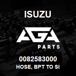 0082583000 Isuzu HOSE, BPT TO SI | AGA Parts