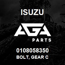 0108058350 Isuzu BOLT, GEAR C | AGA Parts