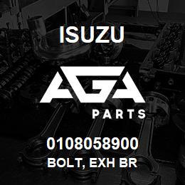 0108058900 Isuzu BOLT, EXH BR | AGA Parts
