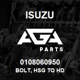 0108060950 Isuzu BOLT, HSG TO HD | AGA Parts