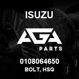 0108064650 Isuzu BOLT, HSG | AGA Parts
