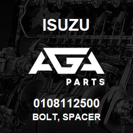 0108112500 Isuzu BOLT, SPACER | AGA Parts