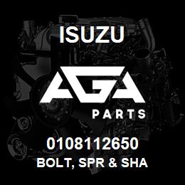 0108112650 Isuzu BOLT, SPR & SHA | AGA Parts