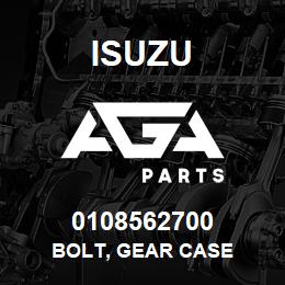 0108562700 Isuzu BOLT, GEAR CASE | AGA Parts