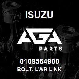 0108564900 Isuzu BOLT, LWR LINK | AGA Parts