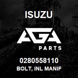 0280558110 Isuzu BOLT, INL MANIF | AGA Parts