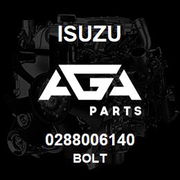 0288006140 Isuzu BOLT | AGA Parts