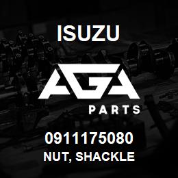 0911175080 Isuzu NUT, SHACKLE | AGA Parts