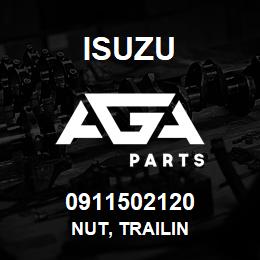 0911502120 Isuzu NUT, TRAILIN | AGA Parts