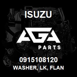 0915108120 Isuzu WASHER, LK, FLAN | AGA Parts