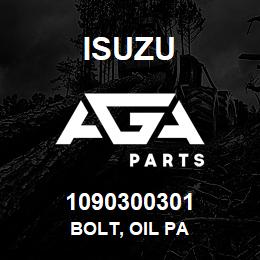 1090300301 Isuzu BOLT, OIL PA | AGA Parts