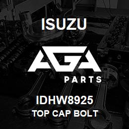 IDHW8925 Isuzu TOP CAP BOLT | AGA Parts