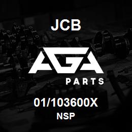 01/103600X JCB NSP | AGA Parts