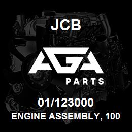 01/123000 JCB Engine assembly, 1004-4T turbocharged, 96bhp AB50459Build,Turbo3,96bhp | AGA Parts