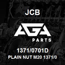 1371/0701D JCB PLAIN NUT M20 1371/0701D-JCB02 | AGA Parts