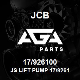 17/926100 JCB JS LIFT PUMP 17/926100-IP | AGA Parts